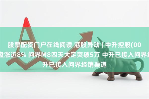 股票配资门户在线阅读 港股异动 | 中升控股(00881)早盘涨近8% 问界M8四天大定突破5万 中升已接入问界经销渠道